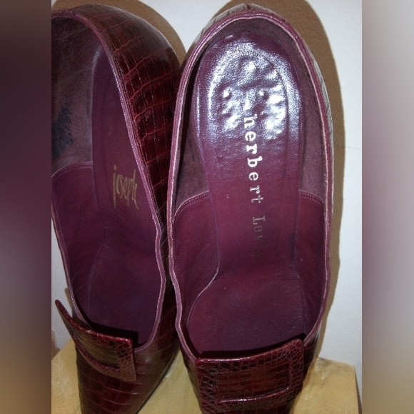 Joseph Red Loafers Slip-Ons Leather Elegance - Picture 4 of 12